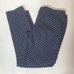 Dalia heart print navy blue pants size 6